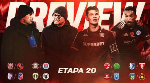 superliga etapa a 20 a program rezultate si clasament