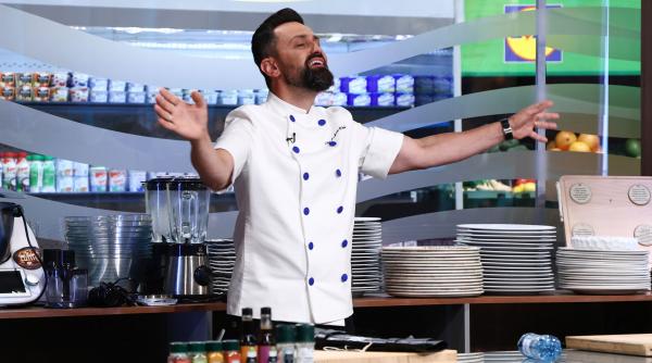 amuleta care le impune concurentilor sa gateasca legati la maini aterizeaza diseara la chefi la cutite iar un conflict puternic intre chefi agita jurizarea probei individuale