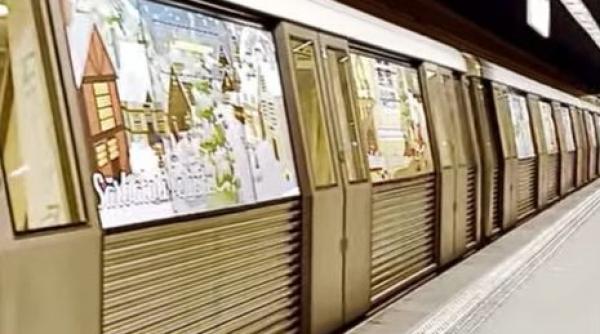 Metroul lui Moș Crăciun circulă în București pe M1 și M3