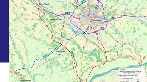 Începe proiectarea Drumului de mare viteză Bucuresti-Giurgiu