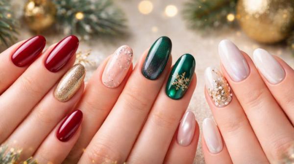 manichiuri craciun 10 idei unghii festive elegante usor asortat