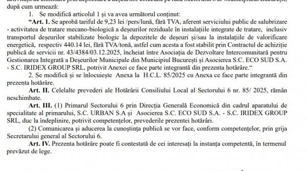 Vin scumpirile și în Sectorul 6. Tariful pentru tratarea deșeurilor ar putea fi modificat