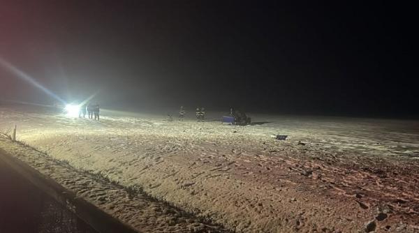 accident cumplit barbati moarte rasturnare masina