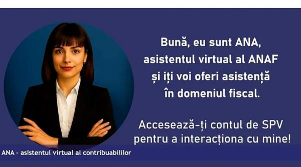 ANAF a lansat ANA, un asistent virtual pentru contribuabili. La ce întrebări poate răspunde