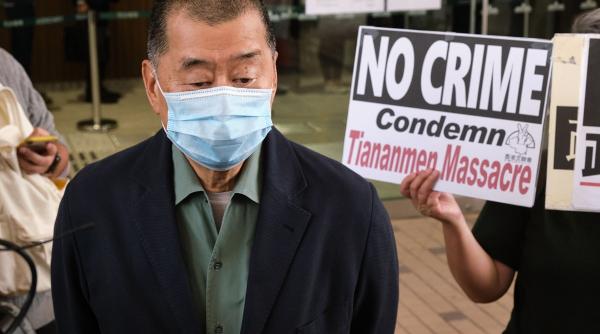 jimmy lai condamnat 20 ani inchisoare hong kong apple daily