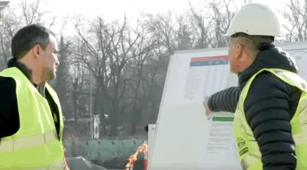 Ciprian Șerban, vizită pe șantierul stației de metrou Gara Băneasa