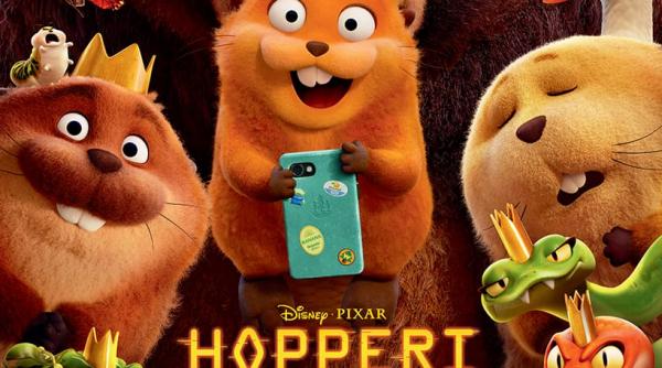 Celebrii Maia Morgenstern și Cătălin Neamțu își împrumută vocile unice și pline de crâmpeie de emoție în stare pură în varianta românească a noii aventuri ghidușe de la Disney • Pixar – „Hopperi”, doar la cinema, în avanpremieră acum!
