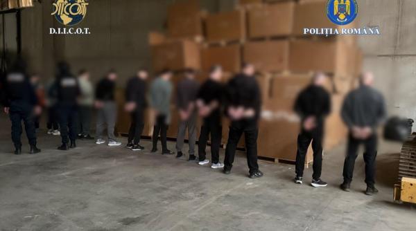 Fabrică ilegală de țigări, descoperită în funcțiune la periferia Timișoarei. Tone de tutun