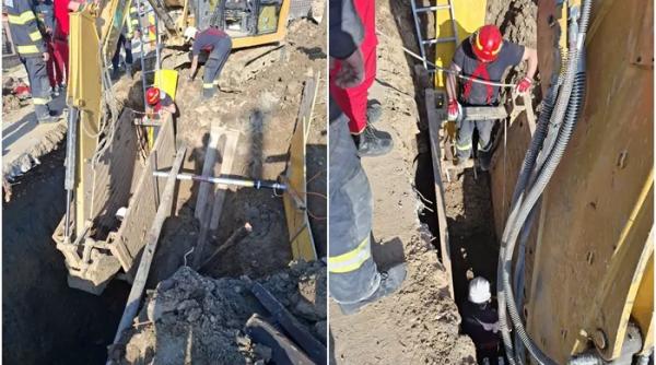 Tragedie în Satu Mare: Muncitor mort după ce a fost îngropat de viu sub un mal de pământ.