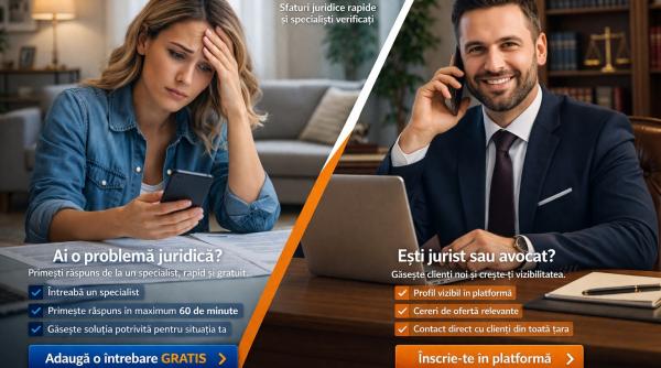 IntrebariJuridice.ro – cum găsești rapid un specialist juridic online și răspunsuri gratuite pentru problema ta
