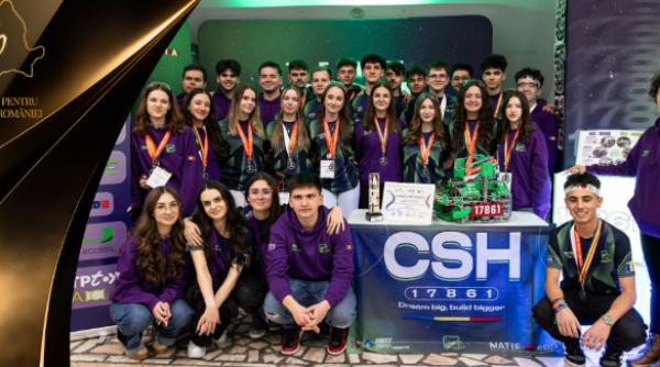 Echipa de robotică CSH Timișoara, performanță de top pentru România: locul 1 Inspire Award și calificare la Campionatul Mondial din SUA