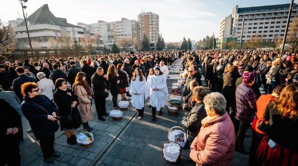 ceremonie miercurea ciuc traditionala sfintire bucate paste