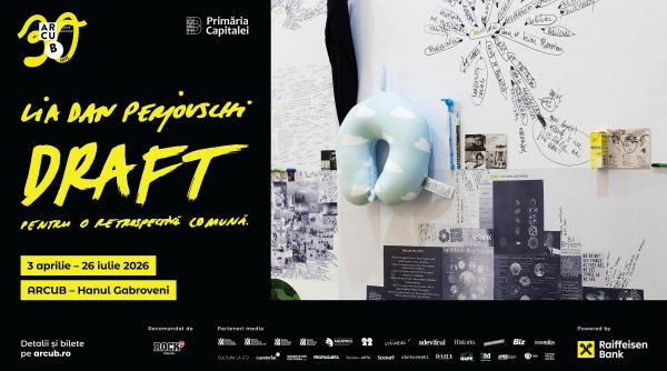 Lia și Dan Perjovschi în dialog cu Jane Neal, curatoare de referință a artei contemporane internaționale, pe 8 aprilie, la ARCUB – Hanul Gabroveni