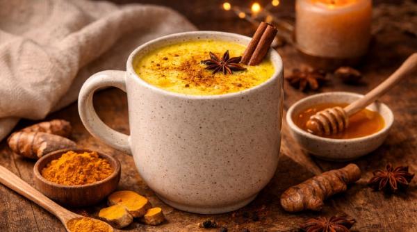 laptele auriu reteta simpla cu turmeric pentru un somn profund si odihnitor
