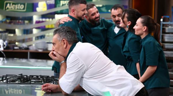 Chefi la cuțite, lider de audiență cu ediția de ieri. Echipa gri a lui Chef Orlando a obținut a treia victorie consecutivă