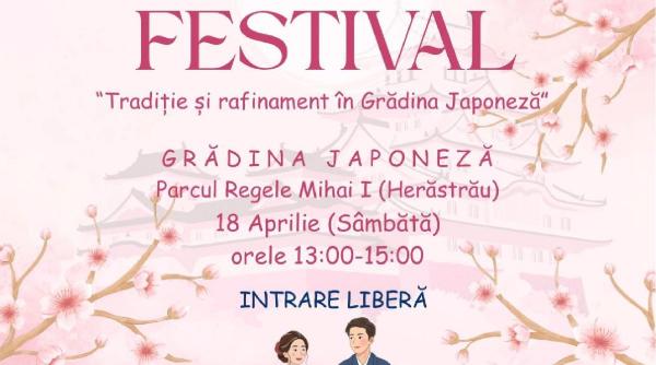 Hanami – sărbătoarea primăverii – în Grădina japoneză din Parcul Regele Mihai I (Herăstrău)