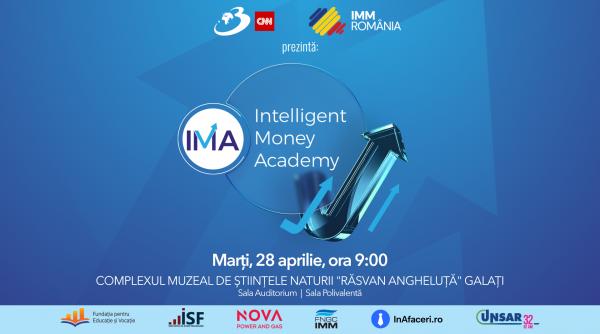 INTELLIGENT MONEY ACADEMY – un eveniment important de business. O zi intreagă cu 200 DE ANTREPRENORI, 10 SPEAKERI DE TOP ȘI 5 WORKSHOPURI PRACTICE