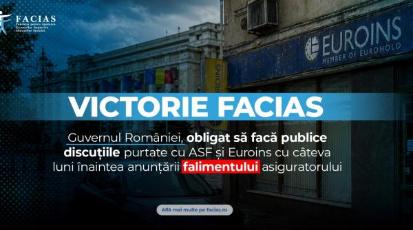 victorie facias guvernul romaniei obligat sa faca publice discutiile purtate cu asf si euroins cu cateva luni inaintea anuntarii falimentului asiguratorului