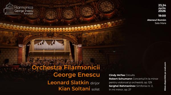 Dirijor laureat a șase premii Grammy, Leonard Slatkin, la pupitrul Orchestrei Filarmonicii George Enescu în concertele din 23 și 24 aprilie