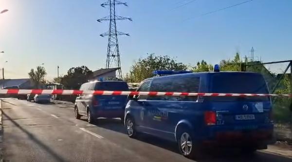 Dronă rusească prăbușită la Galați, peste o gospodărie și un stâlp de electricitate