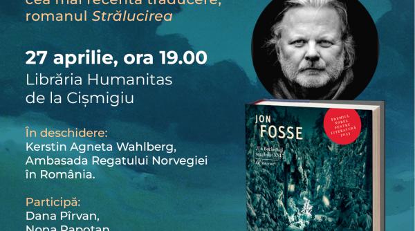 Eveniment la București dedicat literaturii lui Jon Fosse, laureatul Premiului Nobel pentru literatură din 2023