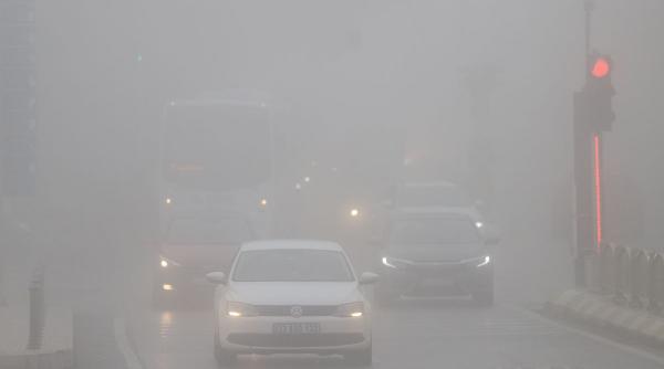 ceata densa in romania se circula cu dificultate in 10 judete