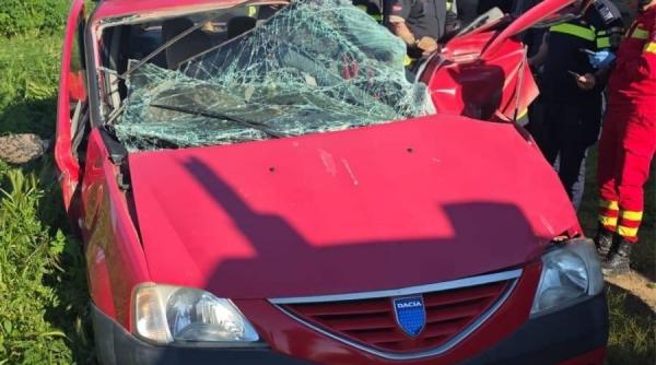 accident feroviar gaesti soferita moarta masina lovita de tren