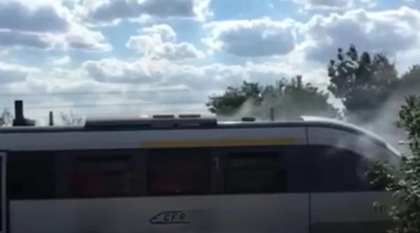 locomotiva incendiu evacuat calatori