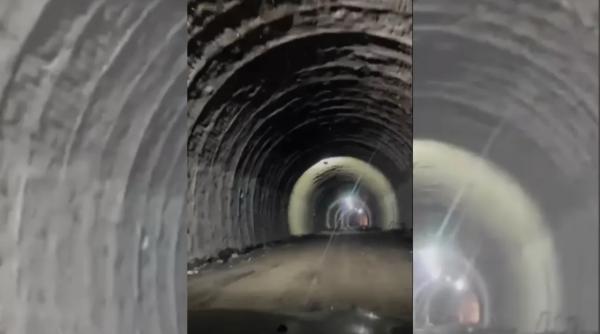 autostrada traversare imagini masina tunelul robesti