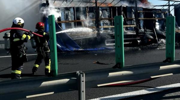 incendiu a1 autotren
