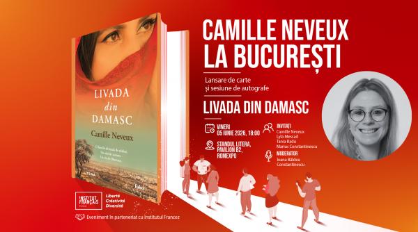 camille neveux autoarea romanului livada din damasc vine la bookfest 2026 lansarea cartii va avea loc la standul editurii litera vineri 5 iunie ora 18 00