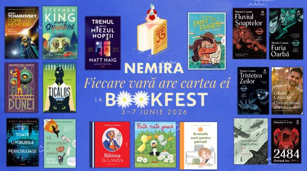 editura nemira la bookfest 2026 trenul de la miezul noptii de matt haig finalul trilogiei haiganu de marian coman memoir ul lui gilbert costache si un volum de povestiri de stephen king contureaza un sezon inedit al lecturilor de vara