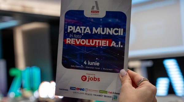 Antena Academy și Antena Group au organizat conferința „Piața muncii în fața revoluției AI”, dedicată impactului inteligenței artificiale asupra organizațiilor