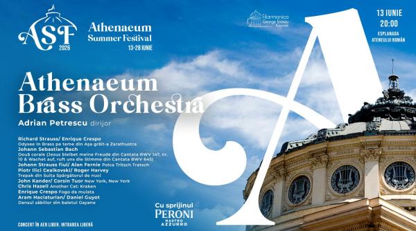 athenaeum summer festival 2026 sambata aceasta athenaeum summer festival 2026 da startul verii cu muzica live pe esplanada ateneului roman primele concerte ritmuri sud americane valsuri si hituri abba in varianta corala