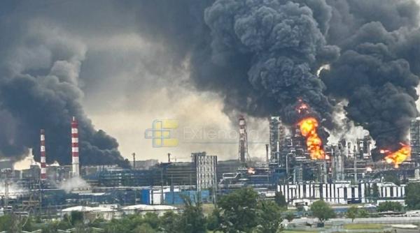 Rafinărie din Moscova, lovită pentru a doua oară într-o săptămână de Ucraina