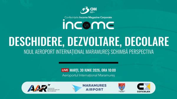 Conferința națională Income Magazine Corporate „DESCHIDERE, DEZVOLTARE, DECOLARE – Noul Aeroport Internațional Maramureș schimbă perspectiva”