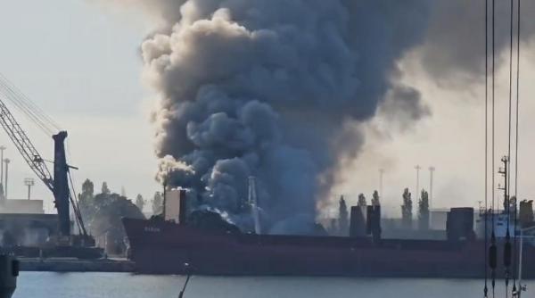 incendiu portul agigea ro alert fum dens isu constanta