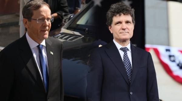 nicusor dan primire palatul cotroceni presedintele statului israel isaac herzog