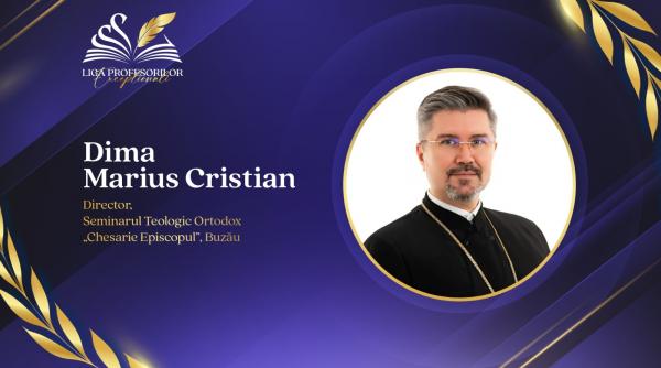 Părintele care a transformat un seminar teologic în „Școală Europeană”: Marius Cristian Dima, finalist în campania „Liga Profesorilor Excepționali”