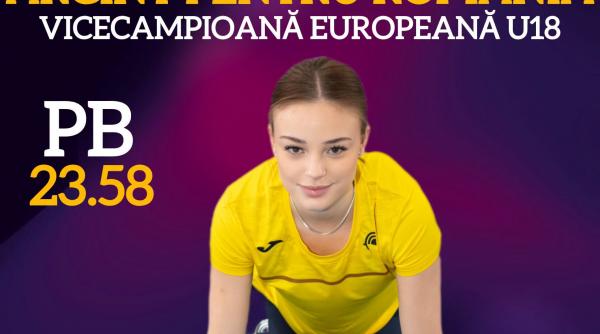 Fenomenul de 15 ani al atletismului românesc: Carolina Pungă, medalie de argint la Campionatele Europene U18
