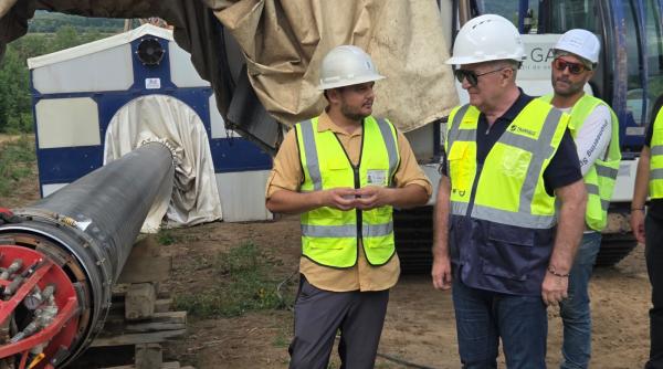 Lucrările la conducta de gaze Tetila – Horezu – Râmnicu Vâlcea au fost inspectate de directorul general Transgaz, Ion Sterian