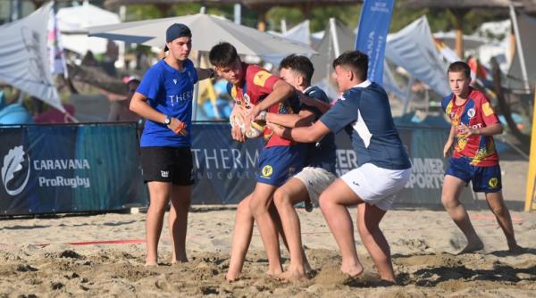 Campionatul Național de Beach Rugby 2026 începe la Therme București. Cele mai bune echipe U16 și U18 se luptă pentru trofee pe plajă