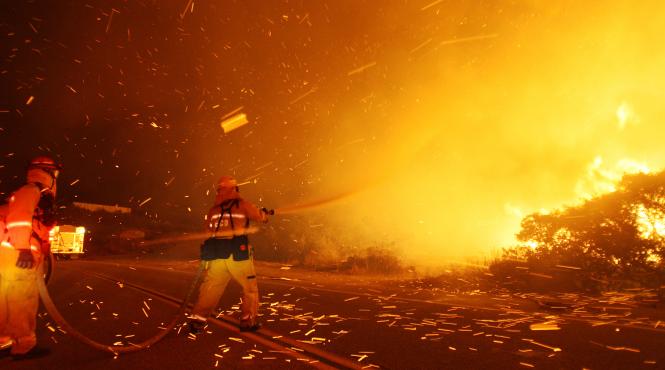 presa despre focul californian