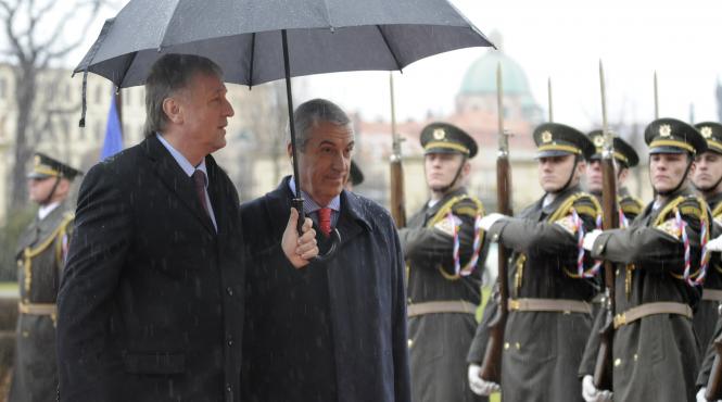 romania linistita tocmai de la praga