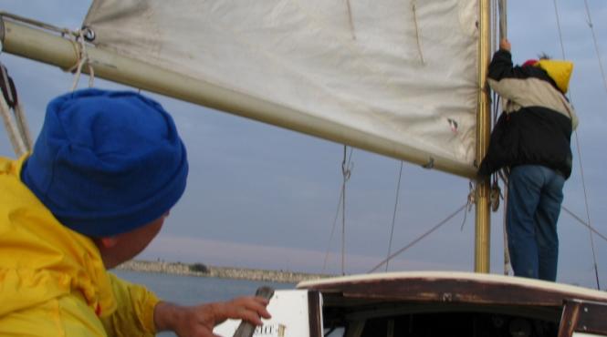pe mare cu velierul