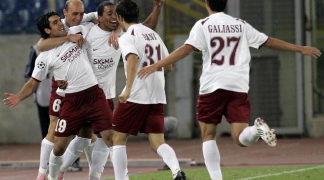 liga campionilor cfr a sunat din trombetta la roma