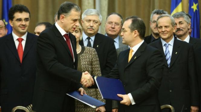 coalitia merge mai departe parteneriatul basescu romania