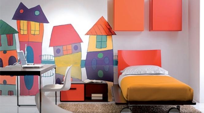 personaje si culori vesele pentru camera copilului