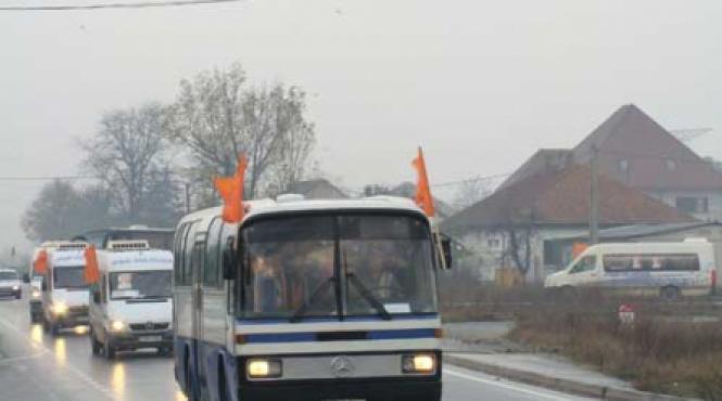 actiunea autobuzul pentru presedinte