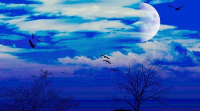 luna albastra incheie anul 2009